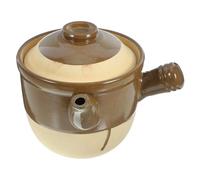 BESPORTBLE Cocotte en Céramique Grosse Taille Couvercle Pot de Médecine Traditionnel en Terre Cuite Résistant Haute Température pour Cuisson au Gaz Marmite pour Décoction et Usage