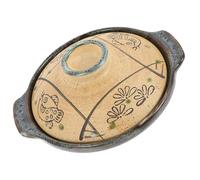 BESPORTBLE Cocotte en Céramique Japonaise 18 CM Casserole Polyvalente pour Cuisson à la Plaque Marmite pour Soupes et Ragoûts Ustensile Cuisine Résistant et Facile à Nettoyer