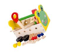 BESPORTBLE Coffret Boîte à Outils Bois pour Garçon Fille Éducatif Multifonction et Sûr pour Garçons et Filles Jeux Apprentissage et Développement Social