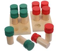 BESPORTBLE Coffret Jouets Sensoriels Olfactifs Montessori en Bois pour Garçon et Filles, Taille Compacte, Matériel Éducatif Bébé, Jeu D’éveil Olfactif pour Apprentissage Précoce, 1 Set Portable
