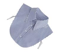 BESPORTBLE Col Faux Détachable Pour Femmes Demi-chemise Rayée Coton Respirant Accessoire Polyvalent Élégant Pour Sweat-shirts Et Robes Automne-hiver