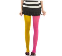 BESPORTBLE Collant Fantaisie Femme Antiglisse Taille Unique, Élasticité pour Soirée Couleur Rouge, Collant Rayé Coloré en Velours