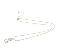 BESPORTBLE Collier Avec Pendentif Lettre e Personnalisé Décoré De Pierres Scintillantes Pour Adolescentes Et Femmes