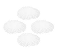 BESPORTBLE Collier bouquet de dentelle blanc 4pcs polyester avec ruban anti-rupture pour porte-fleurs de nuptial en fête de mariage ou DIY