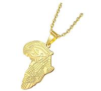 BESPORTBLE Collier Carte Africaine Pendentif Homme Collier Créatif Chaîne De Cou Bijoux