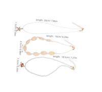 BESPORTBLE Collier Coquillages Femme Style Hawaïen Perles Naturelles Tressé Court Ras Cou Plage été Cadeau Symbolique Océan