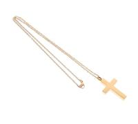 BESPORTBLE Collier De Cendres De Crémation Bijoux De Crémation Collier Urne Collier De Cendres pour Hommes Collier De Cendres pour Cendres Humaines Collier Croix Golden Acier Au Titane