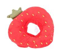 BESPORTBLE Collier de Convalescence pour Chat Design Fruit Fraise, Col Respirant Taille M, Protection Le Léchage Après Opération