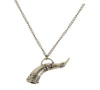 BESPORTBLE Collier de corne pendentif en corne italienne Bonne chance colliers cristallins collier de citron souvenirs d'italie collier italien pour femme cor italien alliage Silver
