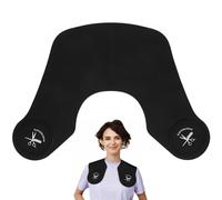 BESPORTBLE Collier de coupe en silicone noir pour coiffure, cape de cou, tapis de coupe de cheveux pour salon de coiffure, teinture et coupe de cheveux