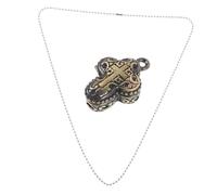 BESPORTBLE Collier de croix de boucle magnétique Collier pendentif médaillon des hommes colliers chaîne pour hommes chaîne collier collier de bijoux pour bijoux masculin cuivre