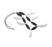 BESPORTBLE Collier de Dent Préhistorique Résine avec Perles Ajustable pour Femmes et Hommes Accessoire Tribal pour Halloween et Cosplay
