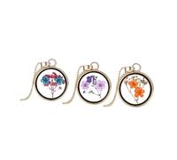 BESPORTBLE Collier de fleurs séchées collier bijoux fleur femme femme créatif Violet,mauve