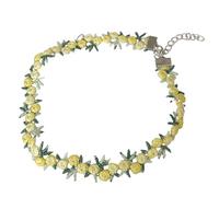 BESPORTBLE collier de fleurs verser Bijoux mignons collier de cou pour femme filles de cou doux bijoux de cou Décoration du cou Yellow