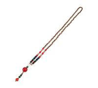 BESPORTBLE Collier De Perles Bois Chapelet Collier Pendentif Long Bois Ethnique Vintage