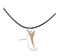 BESPORTBLE Collier Dent De Requin Pendentif Suspendu Pour Collier Décoratif Pour Hommes Et Femmes