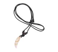 BESPORTBLE Collier Dent Rétro Acrylique avec Pendentif Bijou Décoratif Imitation Dent pour Homme et Femme