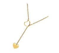 BESPORTBLE Collier En Forme De Cœur Pour Filles Collier En Or Ras Du Cou Pour Femme De Saint-Valentin s Pour Filles Chaînes s Délicats Pour Femmes