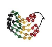 BESPORTBLE Collier Femme Style Rétro Pendentif Noix De Perles Bois Tricotées à Main Plage Pour Dames Filles Modèle