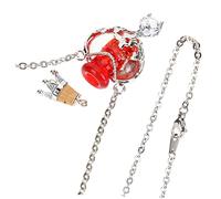 BESPORTBLE Collier Fiole Pour Liquide Collier Pendentif Bijoux Minimalistes Pour Femmes Potion Coeur Diffuseur