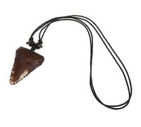 BESPORTBLE Collier Homme de Requin Personnalisé Vintage en Chaîne de Cou Cool Bijoux de Plage pour Hommes Longueur Ajustable Style Surfeur