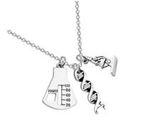 BESPORTBLE Collier Microscope Créatif Pendentif Adn Chaîne Légère Alliage Cadeau Professeurs Femme Accessoire Biologie