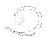 BESPORTBLE Collier Moutarde pour Femme Pendentif en Acier Inoxydable Bijoux Simples et Élégants pour Toutes Occasions pour Femmes et Adolescents