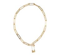 BESPORTBLE Collier Pendentif Cadenas En or Chaîne De Clavicule Vintage Chic Pour Femme Design Élégant Chaîne Délicate Pour Occasions Spéciales