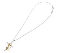 BESPORTBLE Collier Pendentif Créatif Croix et Stéthoscope Ajustable Cadeau Femme Infirmière Étudiante Médecine
