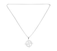 BESPORTBLE Collier Pendentif Croix Sainte Brigitte Unisexe en Argenté Bijou Religieux Catholique Collier de Prière pour Homme et Femme Accessoire Spirituel Traditionnel Chaîne Argentée