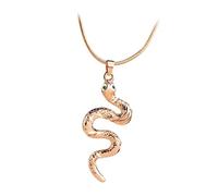 BESPORTBLE Collier Pendentif Design Serpent Doré Style Européen Et Américain Exotique Pour Femmes Et