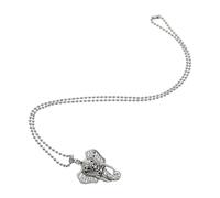BESPORTBLE Collier Pendentif Éléphant en Cuivre Diffuseur d'Huiles Essentielles à Étranglement, Pendentif Médaillon Parfumé en Pierre de Lave, Chaîne Ethnique pour Femmes - Bijou