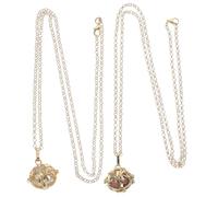 BESPORTBLE Collier Pendentif Femme en Pierre de Lave Volcanique avec Diffuseur D’Huiles Essentielles Chaîne de Pull Dorée avec Pendentif Arbre de Vie Creux Bijou Couleur Couleur Aléatoire