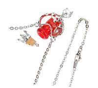BESPORTBLE Collier Pendentif Fiole Pour Femme Avec Diffuseur Huiles Essentielles Collier Potion Cœur