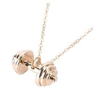 BESPORTBLE Collier Pendentif Haltère Punk Chaîne Décorative en Accessoire de Mode pour Hommes Fêtes et Sorties Design et Élégant