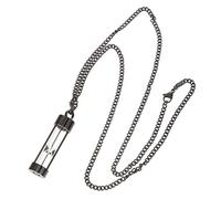 BESPORTBLE Collier Pendentif Urne en Acier Inoxydable Fiole de Sablier pour Cendres Bijoux Commémoratifs Femme Chaîne Solide et Souvenirs de Taille Unique