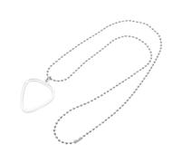 BESPORTBLE Collier Porte-médiator Cœur avec Boîte de Rangement Transparente pour Médiators Standards Protection Pratique et Style Chic pour Guitaristes Bassistes et Joueurs Ukulélé