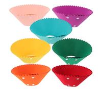 BESPORTBLE Collier Postopératoire Anti-Léchage pour Chat Taille L - Lot de 7 Collerettes Coniques en Plastique Souple - Collerette Médicale Ajustable pour Convalescence et Soins