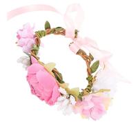 BESPORTBLE Collier pour Chien et Chat à Fleurs Décoratives, Taille S, Couleur Rose, Collier D’extérieur Léger en Tissu, Accessoire Délicat pour Chiots et Chatons, Décoration Festive