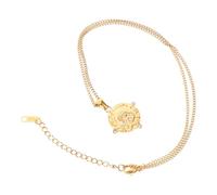 BESPORTBLE Collier Ras du Cou pour Fille Amulette Soleil Tarot Bijou Vintage Pendentif Œil Protecteur Accessoires Mode Femmes