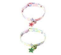 BESPORTBLE Collier Réglable pour Chien avec Clochette 2 Pièces Coton Boucle De Sécurité Facile À Enfiler Accessoire Idéal pour Animaux De Compagnie