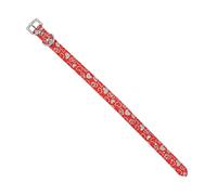 BESPORTBLE Collier Réglable PU avec Motifs De Cœurs Et Corde De Traction pour Chien Et Chiot Ensemble Rouge s