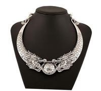 BESPORTBLE Collier Rétro Exagéré Ethnique En Alliage De Zinc Pour Femmes Style Vintage Bijou Artistique Élégant Usage Quotidien Taille Ajustable