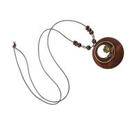 BESPORTBLE Colliers Pendentifs 2 Pièces : Colliers Pull En Bois Rose, Chaîne Longue, Bijoux De Mode Faits Main, Accessoires Pour Femmes Et Hommes
