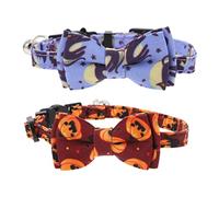 BESPORTBLE Colliers pour Chat Pet 2pcs Colliers Réglables pour Animaux de Compagnie Collier pour Chat pour Décoration de Fêtes d'halloween