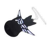 BESPORTBLE Commémoratif Chat Ange Ornement Suspendu Chat Ange Décor De Chat Ange Suspendu Au Mur Tenture Murale en Forme De Chat Ange Pendentif Chat Ange Décor Suspendu Acrylique Black