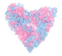BESPORTBLE Confettis Empreintes de Pieds Bébé 200 Pièces Rose et Bleu en Tissu Non Tissé Réutilisable pour Décoration Shower et Fête de Révélation de Intérieur Extérieur
