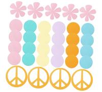 BESPORTBLE Confettis Papier Rond Fleurs 100 Pièces à Disperser pour Décoration Table Anniversaire, Mariage et Shower, Confettis Fête Colorés Arc-en-Ciel pour Décoration Festive et Joyeuse