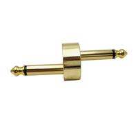 BESPORTBLE Connecteur Double Tête pour Pédales Effets Guitare Adaptateur Métallique Transmission de Signal Gain de Place pour Pédalier Compatible Pédales à Jack Égal