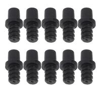 BESPORTBLE Connecteur pour Brosses Wc et Supports, Adaptateur Fileté Noir en Plastique, Lot de 10 Pièces pour Accessoires de Brosse de Toilette Polyvalents et Remplacement Facile
